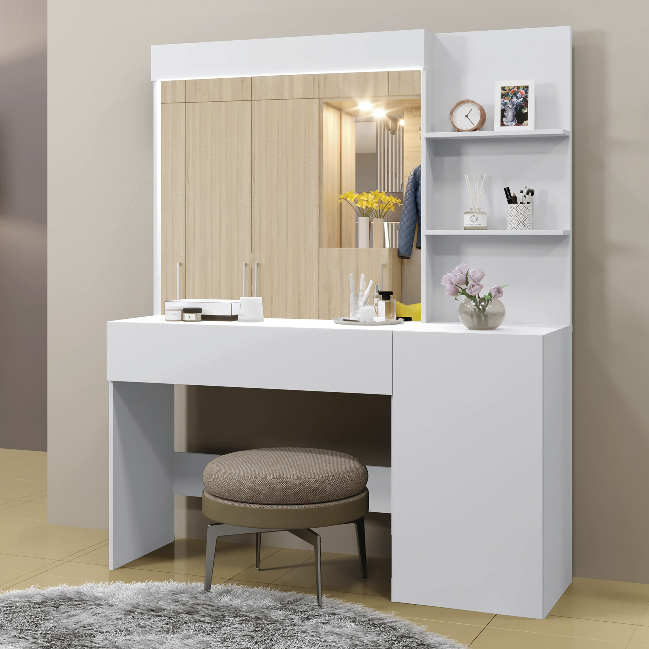 Camarim Londres - Ambiente - Lado - Branco