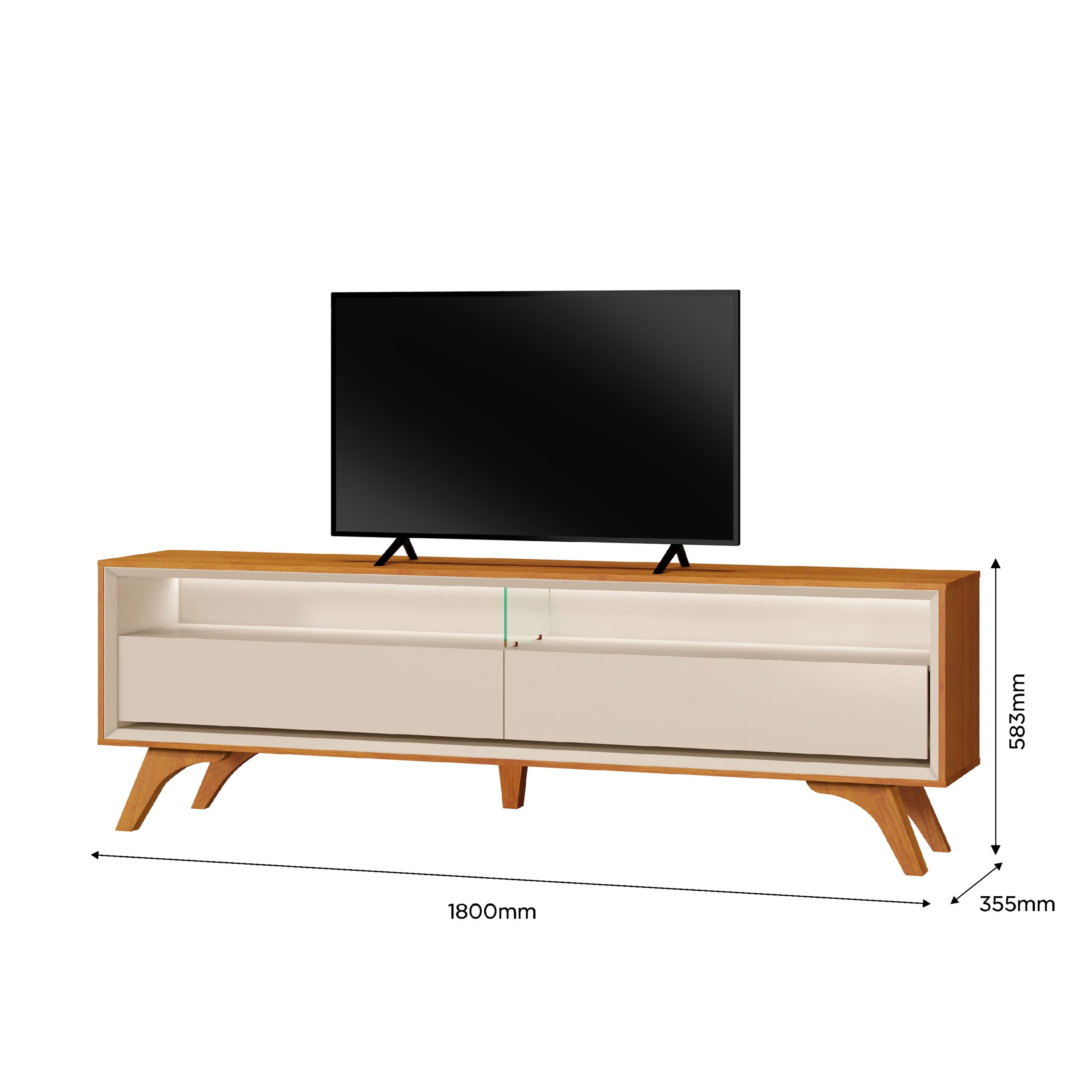 Rack Viena - Fi2- Naturale - Off - Medidas