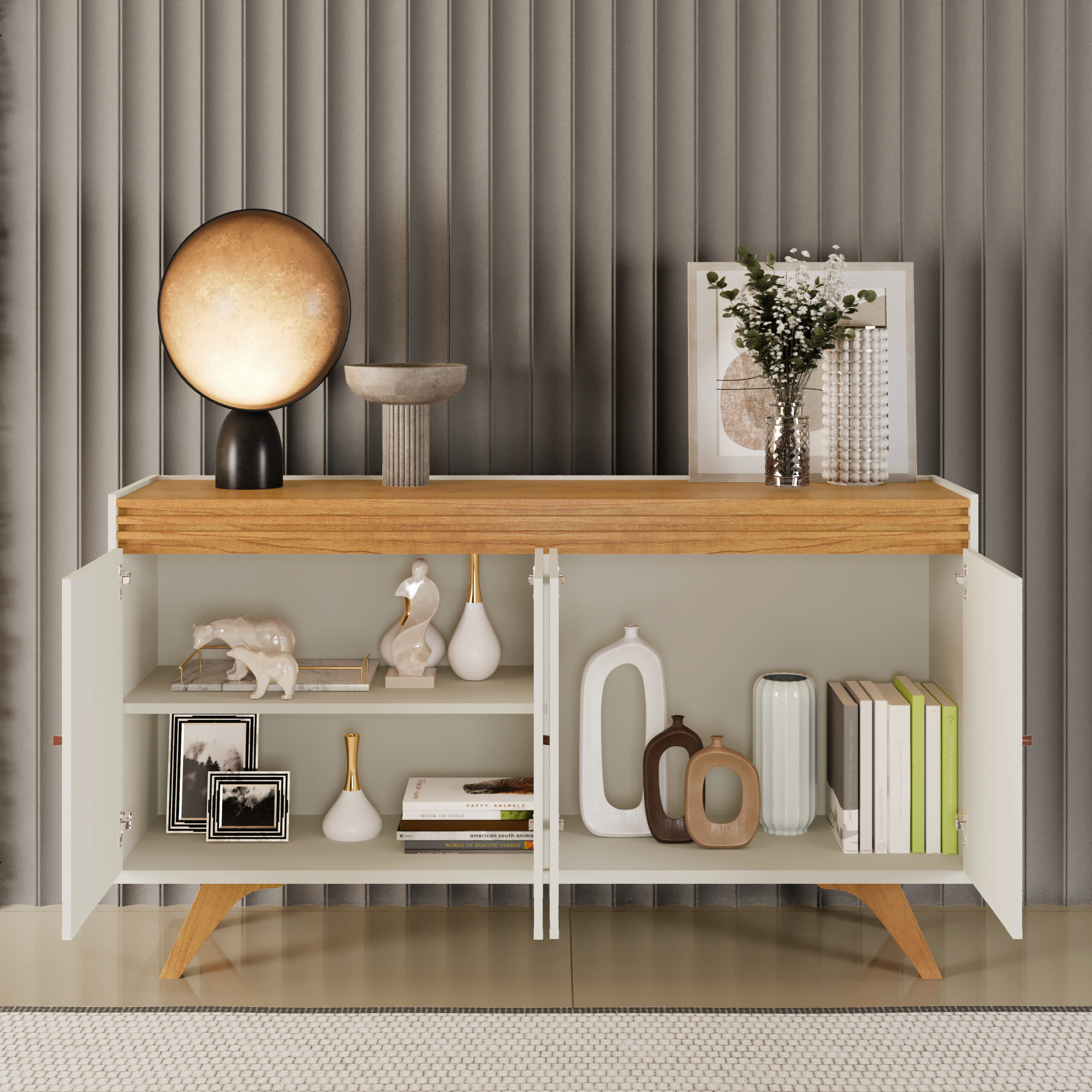 Buffet Sevilha - Ambiente - Frente - Naturale - Off - Aberto