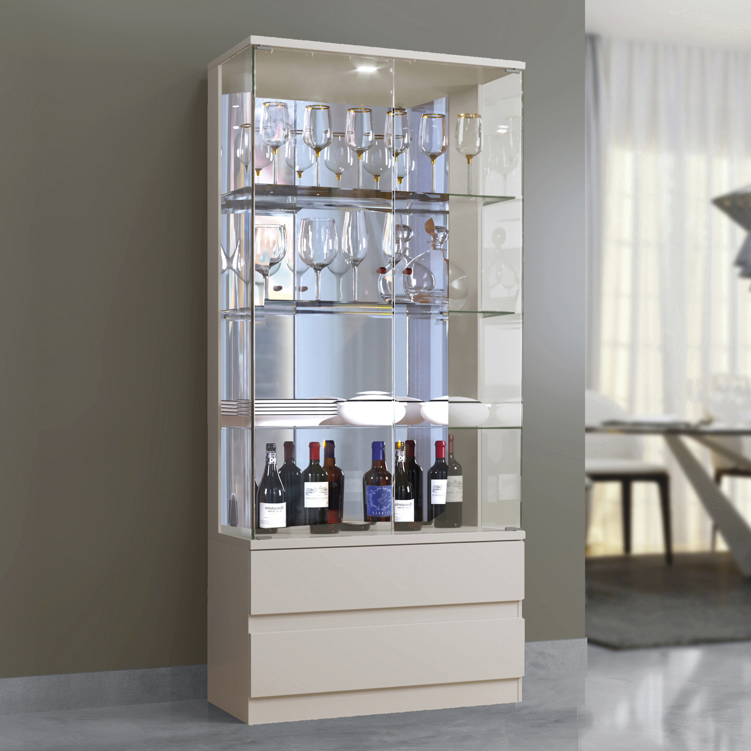 Cristaleira Diamante - Ambiente - Lado- Off
