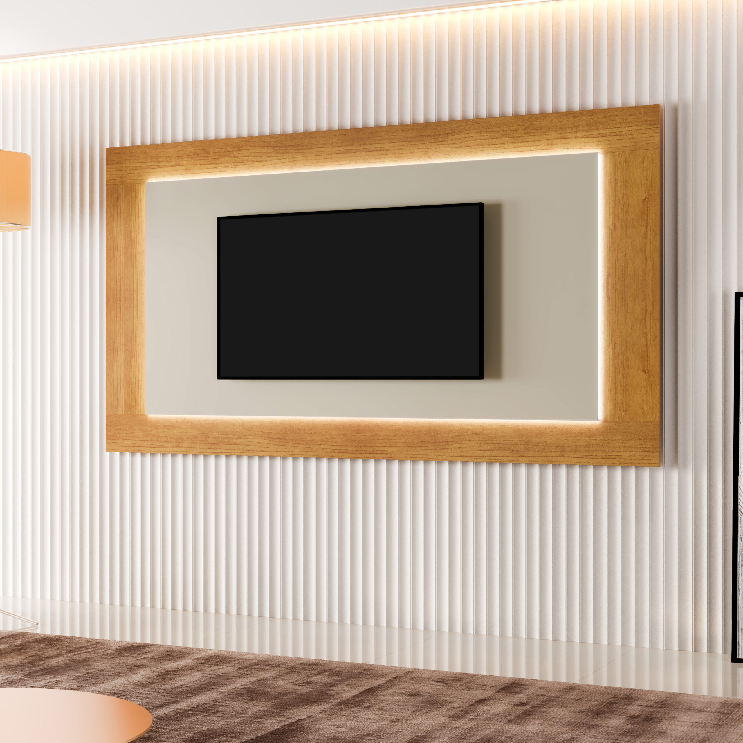 Painel Atenas - Ambiente - Lado - Naturale - Off